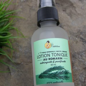 Lotion tonique au romarin - Idéale pour les peaux mixtes, grasses, acnéiques
