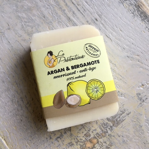 Argan and bergamote anti-aging face soap
