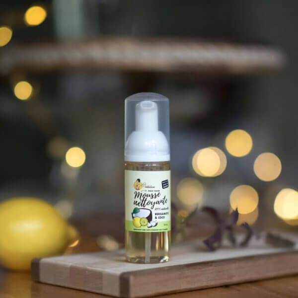 Bergamote and coconut natural face cleanser