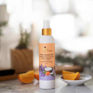 Spray démêlant Tangerine, Coco et Lavande - ultra-efficace - Le salut des parents de marmots généreusement chevelus !