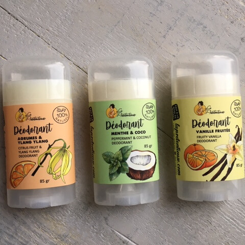 Déodorant naturel en bâton - 4 fragrances disponibles